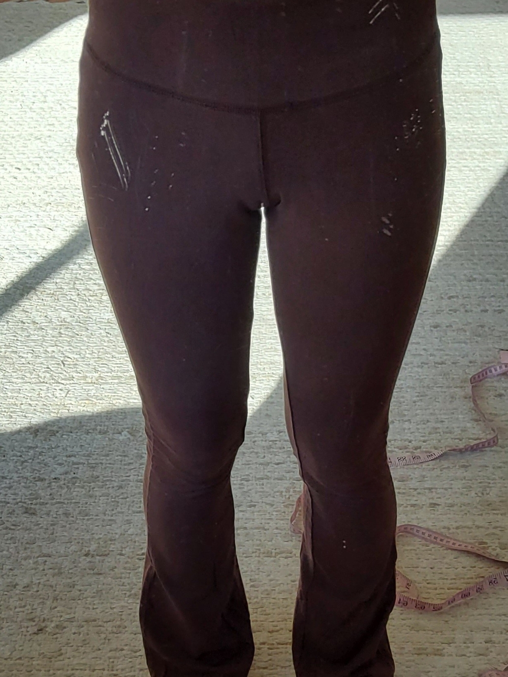 Women's High-Waist Stretch Flare Pants - Brown